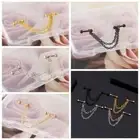 Helix Piercing Double Piercing Stud Industrial Chain Earring Girl