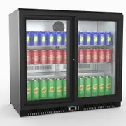 Thermaster Under Bench Two Sliding Door Bar Cooler - Commercial Bar Fridges (LG-208SC) - LG-208SC