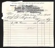 Butte, MT Louis. S. Cohn Cigars Fruits Smokers Articles 1894 Billhead Buford*