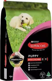 Purina Supercoat-Real Chicken-Puppy Dry Dog Food-18kg