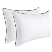Bed Pillows for Sleeping 2Pack Medium Firm, Standard Size Set of 2, Cooling P...
