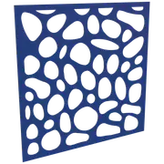 ProtectorAl 300 - 1200 x 300 - 1200mm Dark Blue / Gloss White Riverstone Unframed Composite Deco Panel