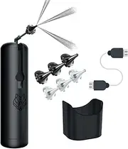 WUSH By BlackWolf - Water Powered Ear Cleaner and Earwax Remover With 6 Soft Anti-Microbial Reusable Irrigation Tips - Rechargeable - Easy To Use, Safe & Effective, Triple Spray Design