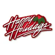 Happy Holidays Bumper Strip Magnet