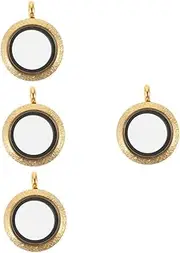 [COHEALI] 2pcs Gawu Box Pendant Necklace Photo Holders Women Clavicle Necklace Pendants Floating Locket Jewelry Round Necklace Photo Frames Round Necklace Pendant Photo Frame Pendants