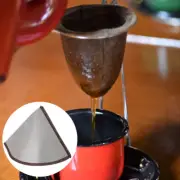 Coffee Drip Cone Metal Coffee Filter Cone Coffee Maker Filter