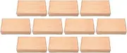 10 Piece Set New Shaku 3 Inch Long Hand Wood Grain Shokado Rubber Wood (Partition) Lid Urra Cream [Shokado]