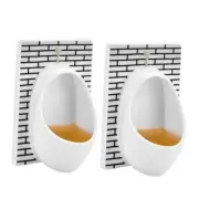 Elephant Gifts for Adults Urinal Shot Glasses Set of 2 Odd Funny Gifts White