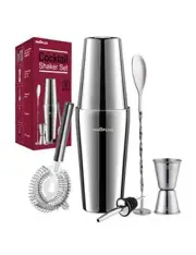 6 PCS Pro Cocktail Shaker Set Drink Maker Mixer Bar Tool Martini Bartender Kit