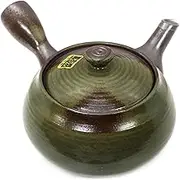 Hisamuratouki 7156 Teapot, Brown, 18.2 fl oz (540 ml), Banko Ware Marutto Net, Teapot, Nambage Chestnut Shaped Ash Glaze