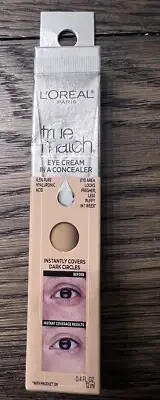 L'Oreal Paris True Match Eye Cream In A Concealer N5-6 Medium 0.4 FL Oz New