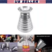 New 75ml Metal Measure Cup Drink Tool Shot Jigger Bar Mixed Cocktail Beaker US