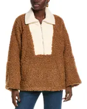 TOCCIN Serafina Oversized Wool-Blend Popover