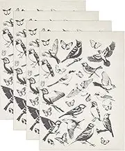 OLYCRAFT 4Pcs Flying Birds Ceramic Clay Transfer Paper Ceramic Decals 21x15 Inch Porcelain Underglaze Transfers Tile Decals Pottery Underglaze Butterfly Paper for Pottery Enamel Decal - 0.1mm Thick