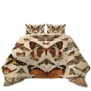 Realistic Butterflies Coverlet