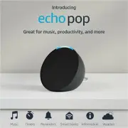 Echo Pop (2023 Release) Alexa w/Bigger Vibrant Sound Charcoal Color NIB