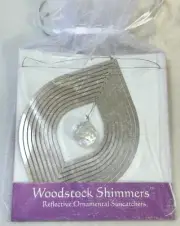 Woodstock Shimmers Reflective Ornamental Suncatcher Crystal Marquise H4