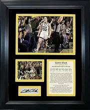 Framed Caitlin Clark 2024 Naismith Player of the Year Scoring Leader Facsimile Laser Engraved Signature Auto NCAA College Basketball 11"x14"Photo Sig Collage