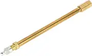 X AUTOHAUX Tire Valve Stem Air Inflation Adaptor Durable 140mm Long Tire Valve Extension Copper Silver Tone Gold Tone
