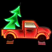Infinity LED Mirror Light Christmas Ute 86cm