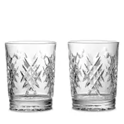 Waterford Winter Wonders Holly Double Old Fashioned Glass, Set of 2