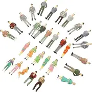 HEALSOPTHY 30pcs Miniature People Figurines Simulation Human Model for Projects Architectural Layouts Model Railways Tiny People Figures Random Styles