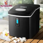 Devanti 3.2L Portable Ice Maker Commercial Machine Stainless Steel Ice Cube BK