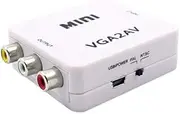 VGA to AV Mini Converter Scaler Adapter Support 1080P VGA2AV Converter PC to TV HD Computer to TV