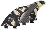 Captain Fin Mikey February Snap In Thruster Fin Set - Black - M - New