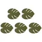 Silicone Coaster Cup Pad Leaf-Shaped Insulation Pad Table Mat Cup Mat for8641