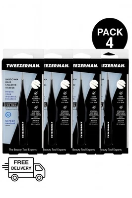 Pack 4 - Tweezerman G.E.A.R. Ingrown Hair SplinterTweezer