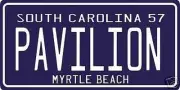 Myrtle Beach Pavilion 1957 SC License plate