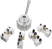 Tools Various Tools Upgraded Silver Quick Change Post Holder Kit Set Boring Bar Turning Tool Holder for CNC Mini Lathe