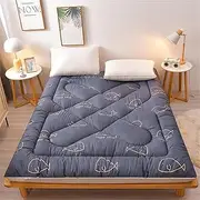 Japanese Tatami Futon Mattress, Portable Japanese Floor Mattress, Foldable Mattress, Soft Futon Bed Mattress, Quilted for Single Sleeping Bed, Student Dormitory Mattress, Camping Mattress