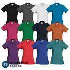 Ladies Crew Polo Shirt Top Size 8 10 12 14 16 18 20 22 24 Casual Work New P400LS