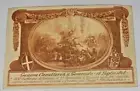 Military Regimental IV REGGIM. GENOA CAVALRY Governolo 1848 ochre postcard