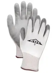 12 Pairs Magid ROC GP139-10 Polyurethane Palm Coated Polyester Work Gloves Large