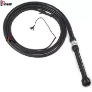 Zorro Black Whip Bullwhip 06 to 16 Feet, 16 Strands Real Kangaroo Leather