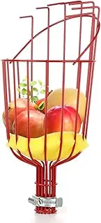 Fruit Picker Basket Head, Fruit Harvesting Tool Telescopic Fruit Tree Picker Tool for Picking Orange Mango Avocado Lemon Pear, The High Fruit (Without Rod)