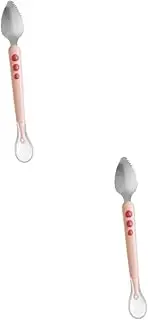 STOBAZA 2pcs Fruit Scraper Dessert Spoon Sugar Honey Spoons Feeding Spoon Grapefruit Spoon for Supplies Fruit Puree Spoon First Stage Spoon