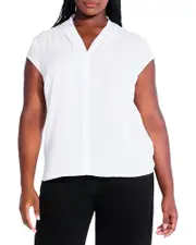 Nic+Zoe Plus Cap Sleeve Day to Night Top