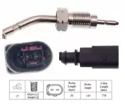 Exhaust Temperature Sensor fits AUDI Q3 8U 2.0D 11 to 18 CFFA Lucas 03L906088BD
