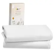 Standard Queen Size Pillowcases - 100% Cotton, Set of 2 Soft & Cooling Sateen