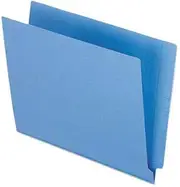 End Tab File Folder,3/4 quot; Exp,11 pt,Letter,100/BX,Blue