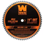 WEN BL1466 14 66-Tooth Carbide-Tipped Metal Saw Blade for Mild Steel Cutting