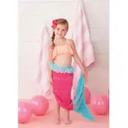 Mud Pie Mermaid Tail Towel Blanket Girls Pink Blue