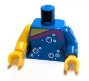 Lego - Minifigure Torso - Female, Blue, Pink, Ice Skater