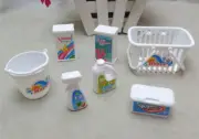 1Set Bucket Cleaning Tools 1/6 Scale Dollhouse Miniatures Kitchen Accessory