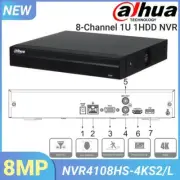 Dahua 8CH NVR HD Security Network Video Recorder Face Detection NVR4108HS-4KS2/L