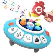 Toddlers Musical Hammer Toy Pounding Whack A Mole Game Interactive Educational